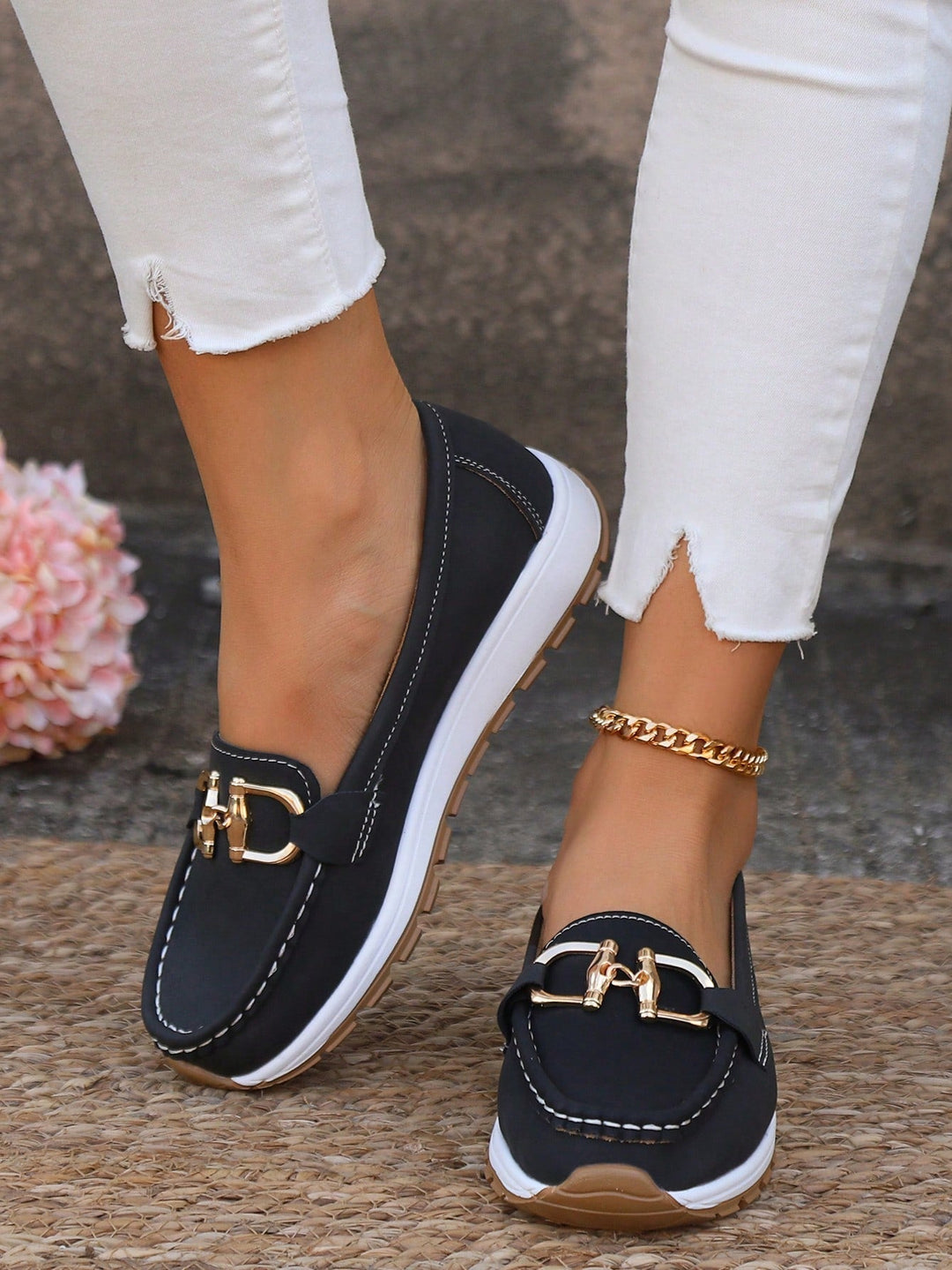 Ellie Flat Buckle Loafers