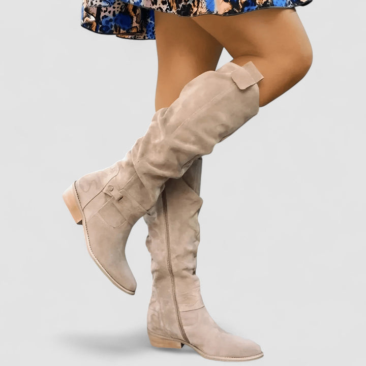 Nora Suede Tall Boot