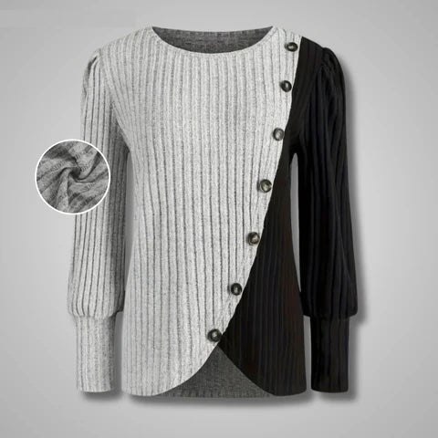 Noa | ELEGANT BUTTON DOWN KNIT LONGSLEEVER